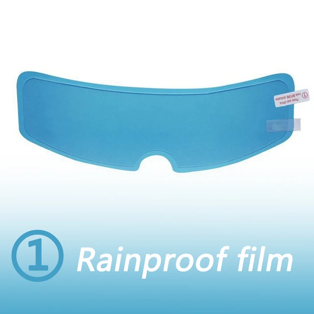 Helmet Clear Anti-Fog Rainproof Film Three Styles Lens Sticker for Motorcycle Safety Driving Nano Coating Helmet Accessories rainproof film 1