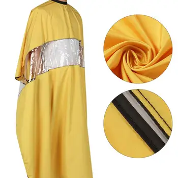 

Barber Waterproof Hairdressing Breathable Apron Hair Cutting Barber Salon Gown Cape Yellow Hairdressing Tools