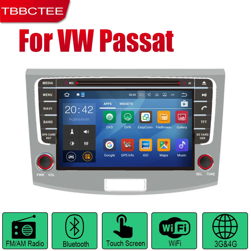 Top TBBCTEE Auto DVD Player GPS Navigation For Volkswagen VW Passat B6 B7 CC Magotan 2011~2015 Car Android Multimedia System Screen 1