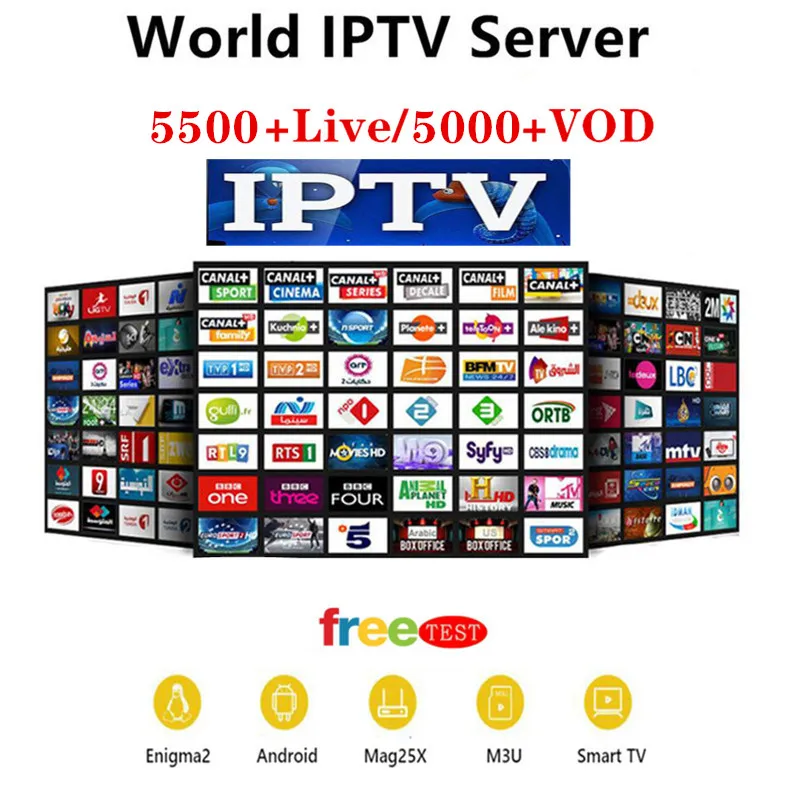 

IPTV M3U Subscription UK Italia Portugal French Spanish Turkish IPTV Account Code M3u Enigma Smart World TV for Mag Android box