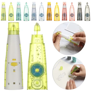 

Stationery Glue Tape Dispenser Double Sided Adhesive Dots Stick Roller Permanent Adhesive Applicator Office Supplies