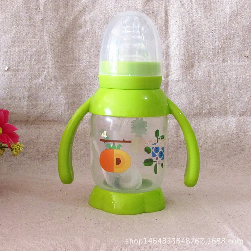 

Chick Cady Penguin Standard Caliber Feeding Bottle Baby Real Milk Sense Cross Holes Pacifier Straw Feeding Bottle