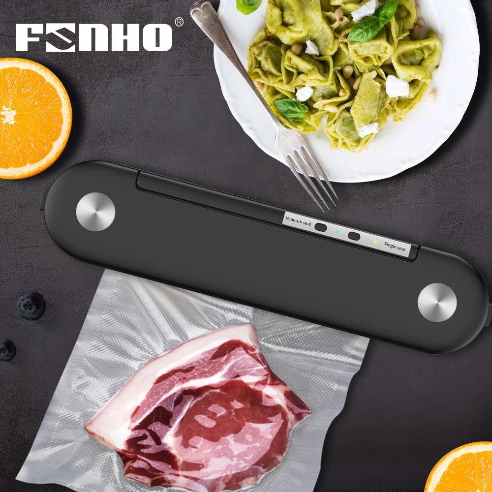 

Funho Food Vacuum Sealer Machine Vacuum Sealing Machine Film Container Food Sealer Saver Include 10Pcs Vacuum Packer