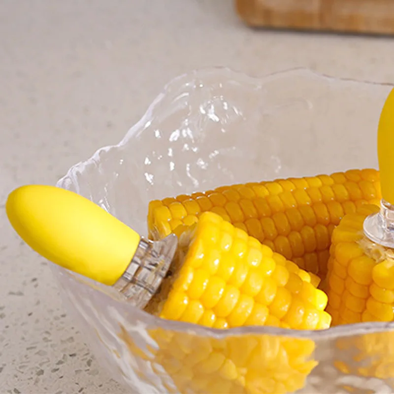 Stainless Steel Corn Fork BBQ Corn Needle Anti Scalding Barbecue Stick Vegetable and Fruit Tools Party Barbecue Picnic Tools