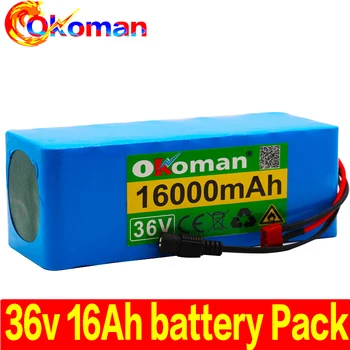 

36V 16AH Electric Bike Battery Built in 20A BMS Lithium Battery Pack 36 Volt with 2A Charge Ebike Battery