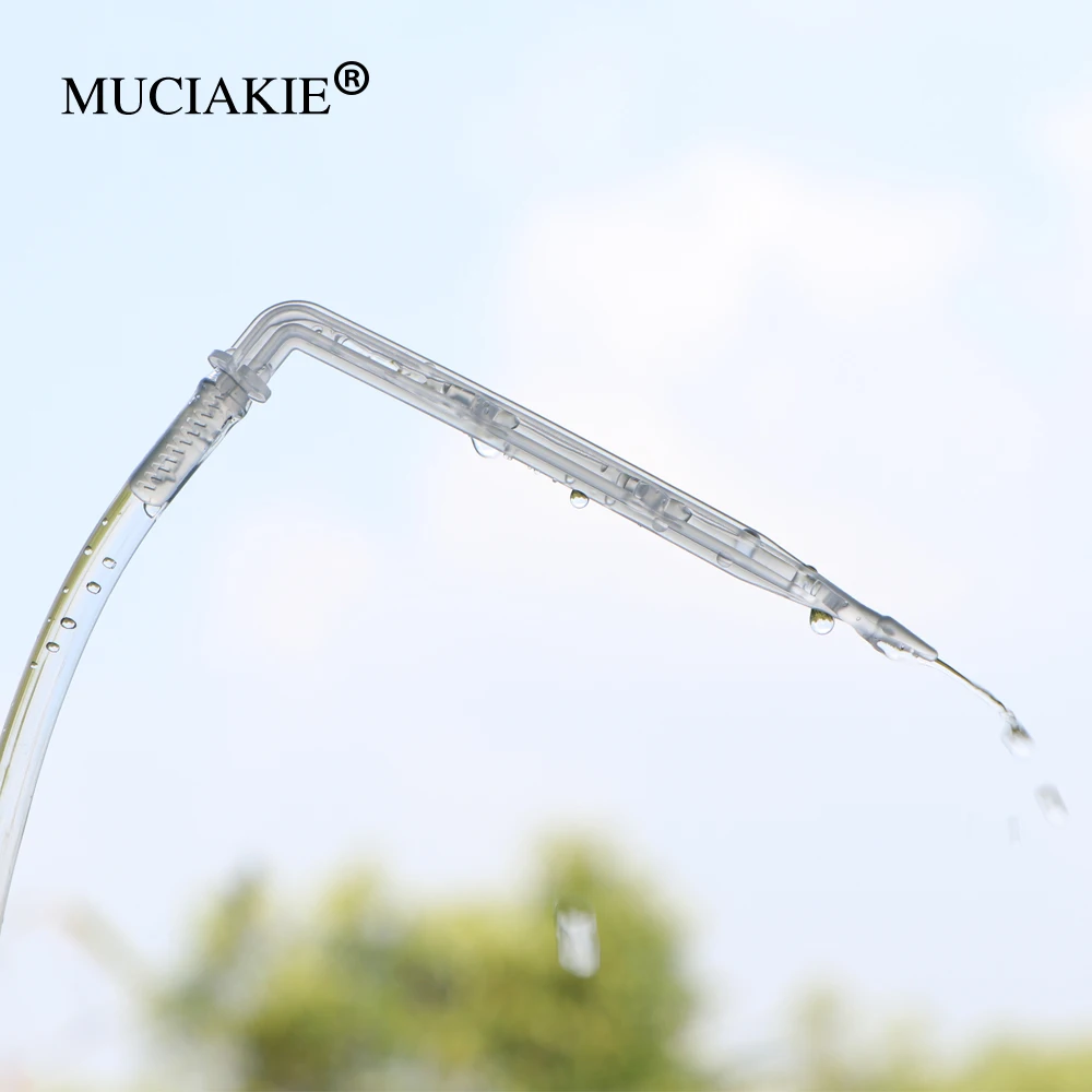 MUCIAKIE 50PCS Transparent Bend Arrow 4/7mm Hose Dripper Drip Emitter Curved Plant Sprinklers Garden Micro Irrigation Connectors hose connector irrigation fittings