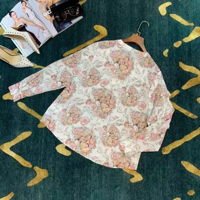 AH12277, модные женские блузки и рубашки,, Подиумные, Роскошные, известный бренд, Европейский дизайн, вечерние, стильная женская одежда