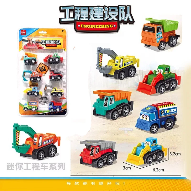 

Children Mini Warrior Engineering Vehicle Toy Excavator Boy Toy Model Car Stall Toy