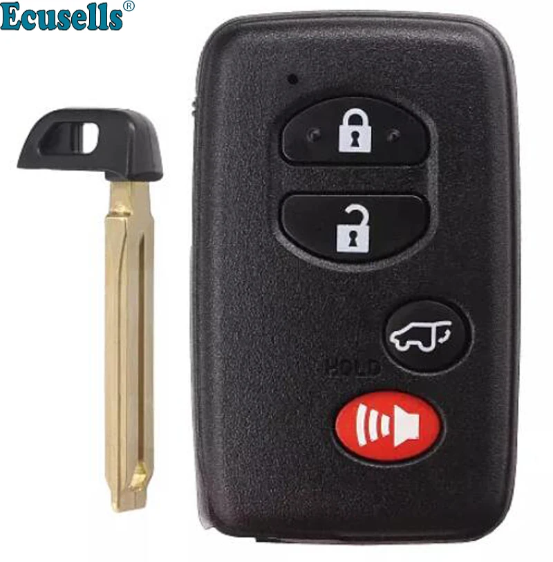 Смарт 3+ 1 кнопка дистанционного ключа FSK312MHz-5290-ID74-WD03 WD04 для Lexus для Toyota Crown 2010-2013 с аварийным ключом TOY48