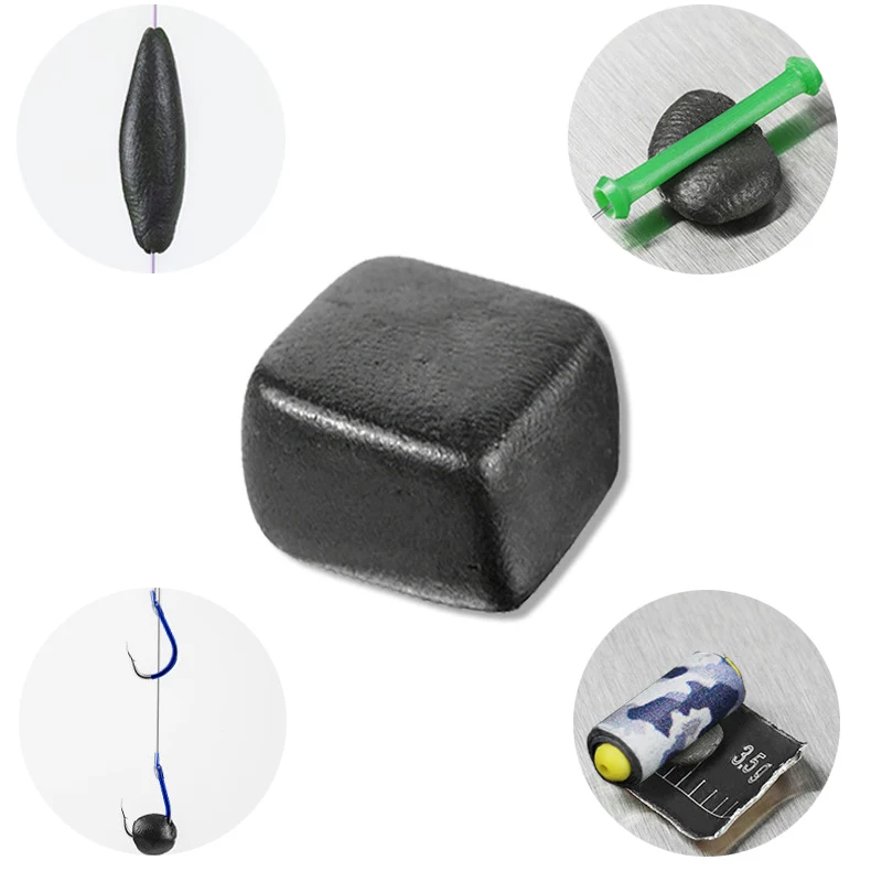 Material de pesca de carpa de 12g/25g, masilla de tungsteno, plomo suave, tubo de aparejo, señuelo de la pesca con mosca y cebos para carpas, peso B344