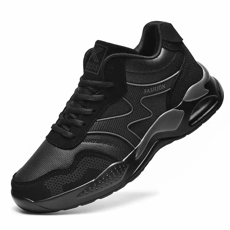 mens black waterproof trainers