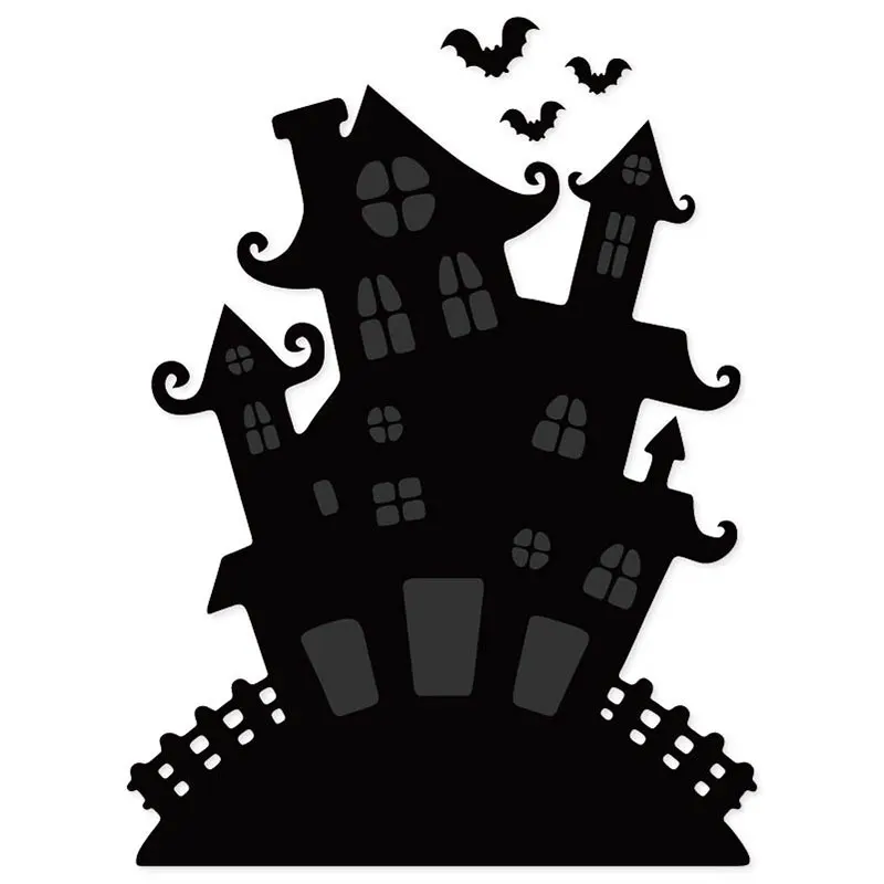 

Halloween haunted house metal cuttting dies scrapbooking paper craft die cut emboss knife mold blade punch stencil 156*116mm