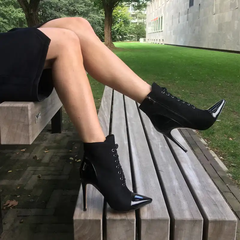 10cm heel boots