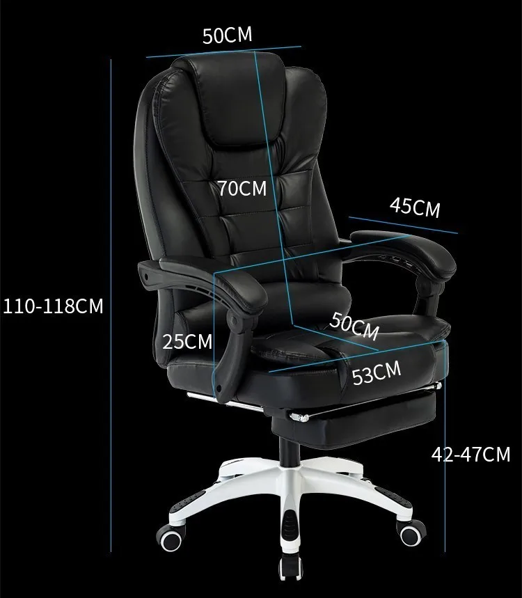 Роскошное качественное M-1 кресло для отдыха дома Poltrona Gaming Silla Gamer, эргономичное кресло из искусственной кожи, массажная офисная мебель, нейлоновые ножки
