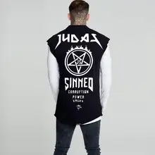 Стиль, мужской спортивный жилет для фитнеса, бега, упражнений, крутой жилет без рукавов, чистый хлопок, эластичный мужской жилет