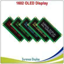 Real Display OLED, Tela LCD LCM Display Module 1602 162 Caracteres Paralelo, Build-in WS0010, apoio Serial SPI