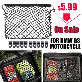 

Motorcycle Cargo Mesh Net Cargo Organizer Trunk Luggage Storage For BMW R1200GS R1250GS F800GS F700GS F650GS Vario Case Panniers