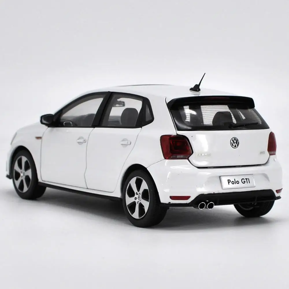 1/18 весы VW Volkswagen POLO GTI белые литые под давлением автомобильные модельные игрушки, коллекционные