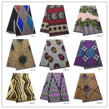 Анкара новейший стиль полиэстер восковая печать на ткани высокого качества 6 ярдов африканская ткань для вечерние платья 258