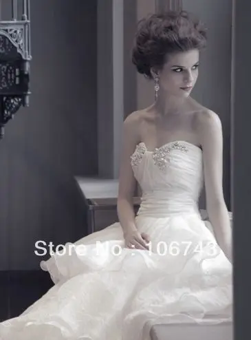 Gratis Verzending 2014 Nieuwe Stijl Heet Verkoop Sexy Bruid Sweetheart Prinses Maat Maat Parels Baljurk Witte Bruidsmeisje Jurken Gratis Verzending 2014 Nieuwe Stijl Heet Verkoop Sexy Bruid Sweetheart Prinses Maat Maat Parels Baljurk Witte Bruidsmeisje Jurken