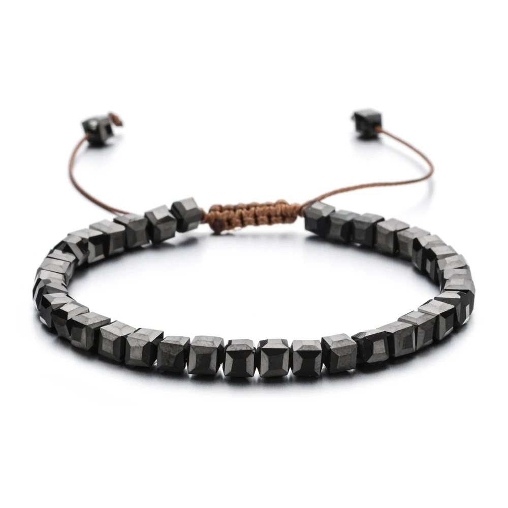 

Black Crystal Bracelet Handmade Glass Beaded Ladies Bracelet Boho Crystal Beads Bracelet 7 color Friendship Jewelry