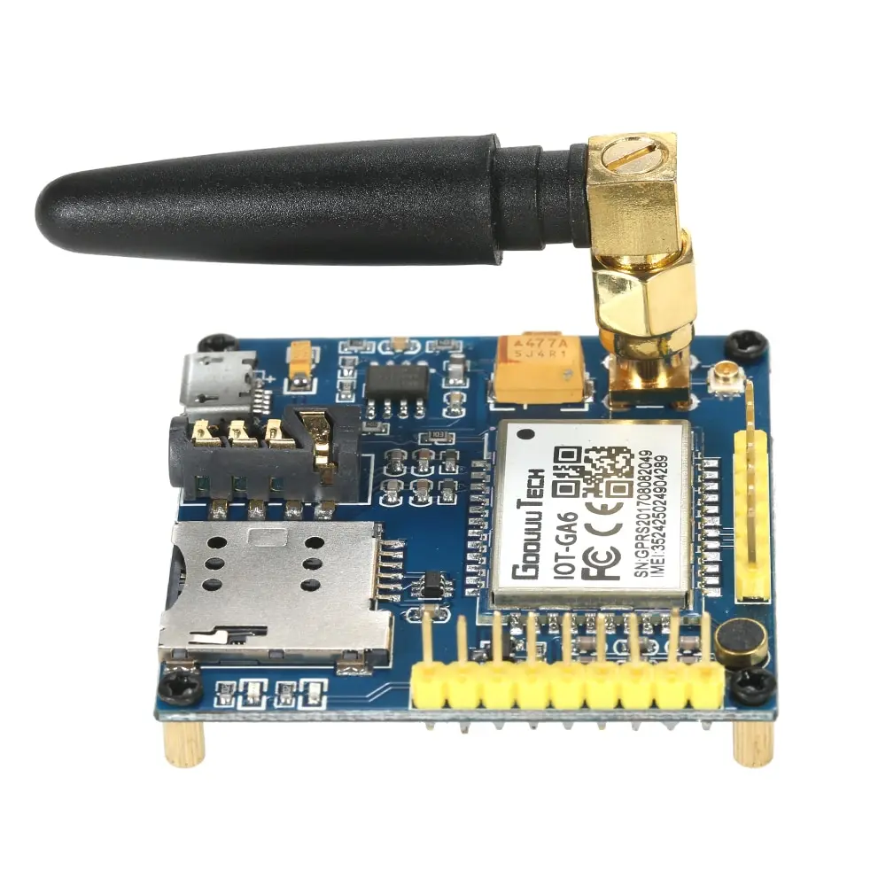 

GPRS A6 Pro Serial GPRS GSM Module Core Developemnt Board with Antenna