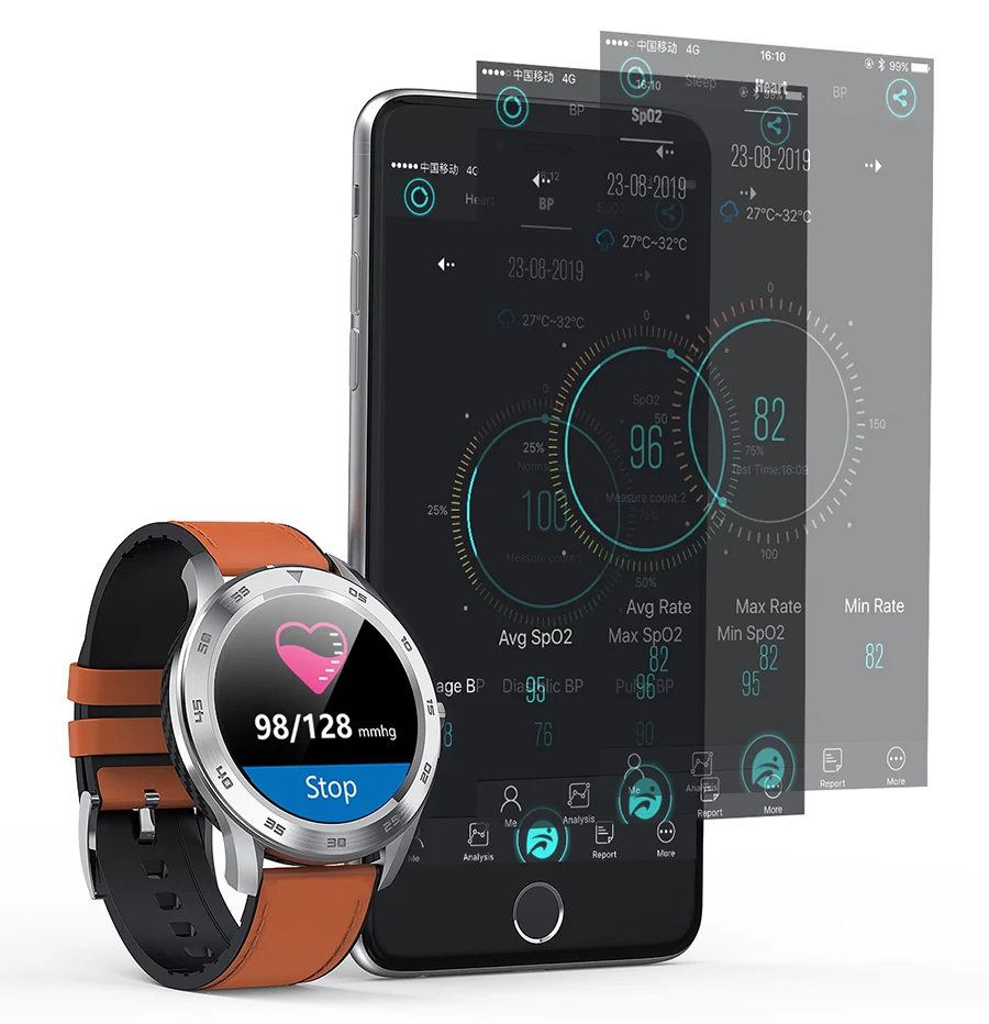 AZiMiYO DT умные часы водонепроницаемые IP68 трекер сердечного ритма поддержка gps мужской спортивный трекер умные часы для Android IOS
