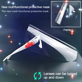 

2020 High Quality Safety Cooking Anti-Oil Splash Clear Face Cover Mask Protector Face Shield Kitchen Accessories Full Face Masks