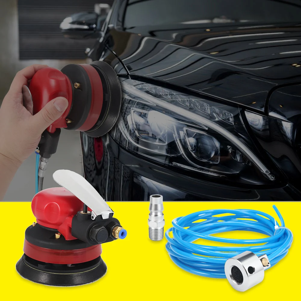 

5 Inch Pneumatic Water Mill Polishing Machine 10000RPM 90PSI Water Injection Sanding Machine Pneumatic Tools With 5m Hose