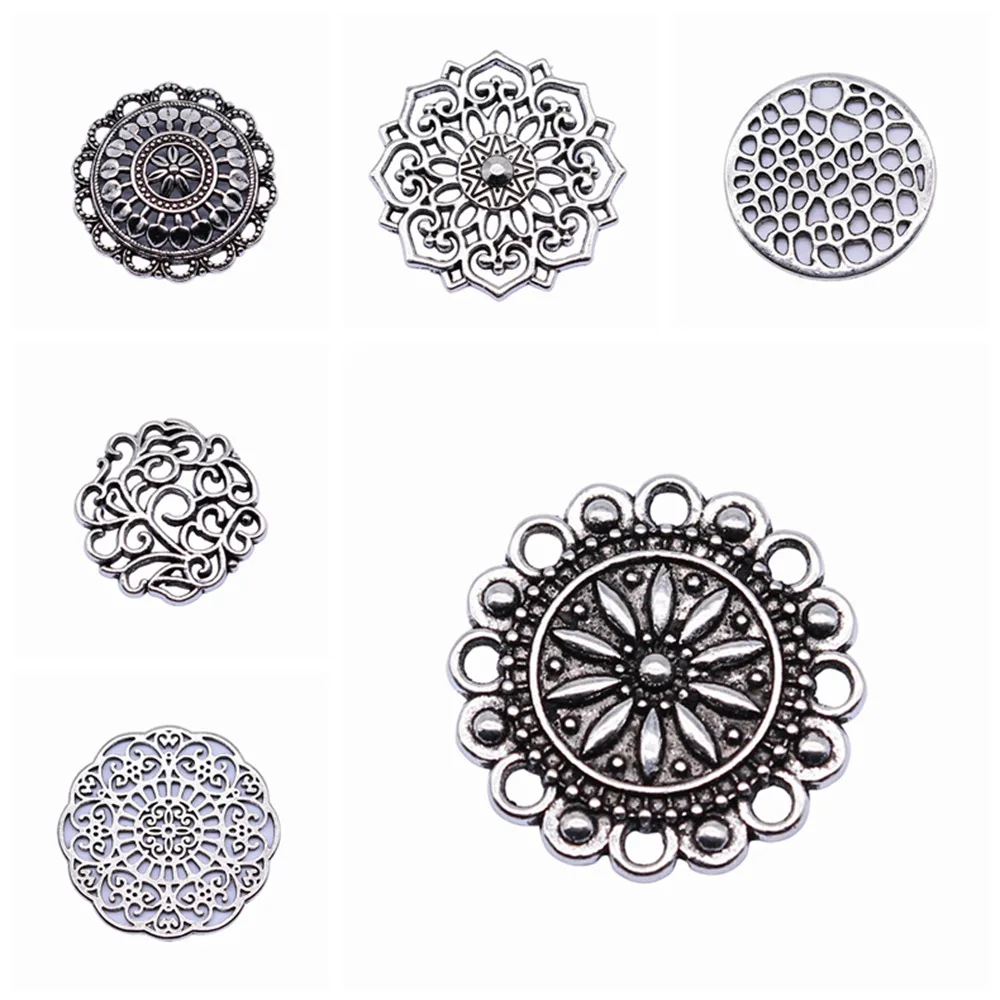 Sejuani diy charms for jewelry making kit pendant for bracelet jewelry accessories Mandala Pattern Charms