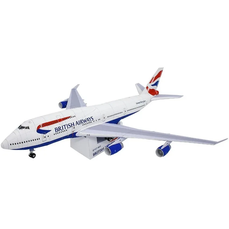 Boeing 747 авиационный самолет DIY 3D бумажная карточка модель Конструкторы строительные игрушки развивающие игрушки Военная Модель