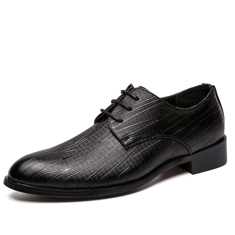 

Men Formal Shoes Autumn Winter Wedding Dress Shoes Men New business Footwear Black Fashion Design Leather Men's Shoes *23199