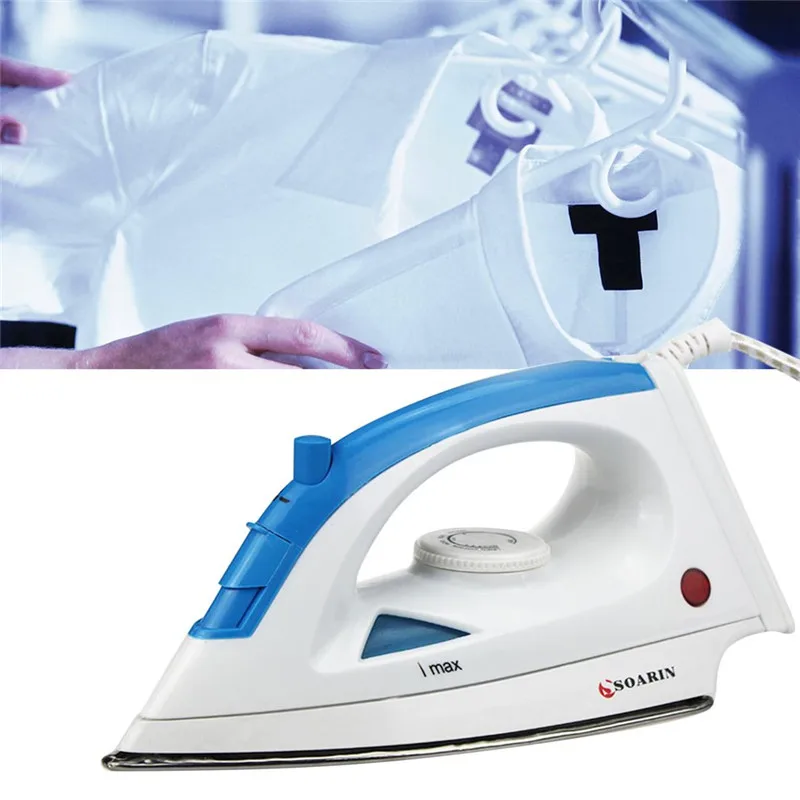 

Electric Steam Iron With Adjusted Temperature Stainless Steel Baseplate Steamer Portable For Clothes Household Appliance