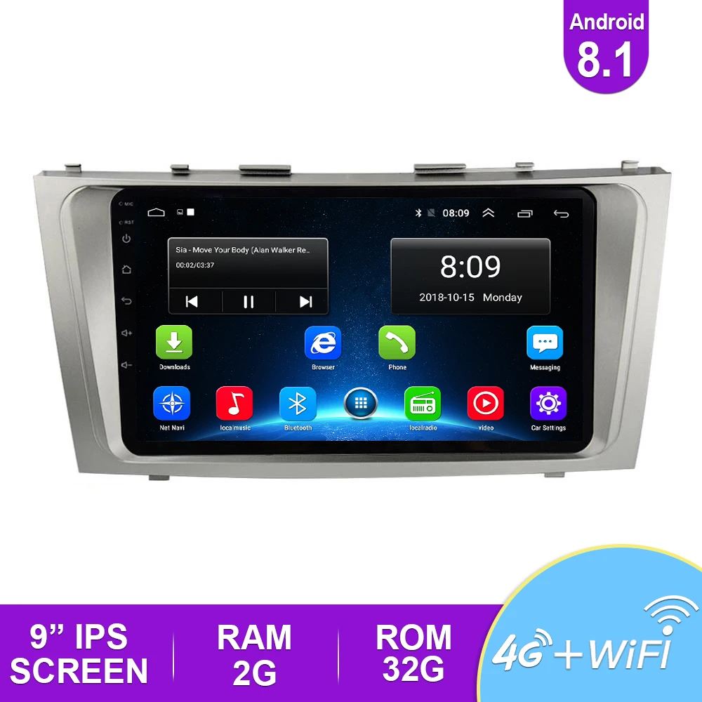 2.5D 9 ''IPS автомобильное радио Android 8 1 авто стерео Мультимедиа для Ford S Max 2007 2008 GPS