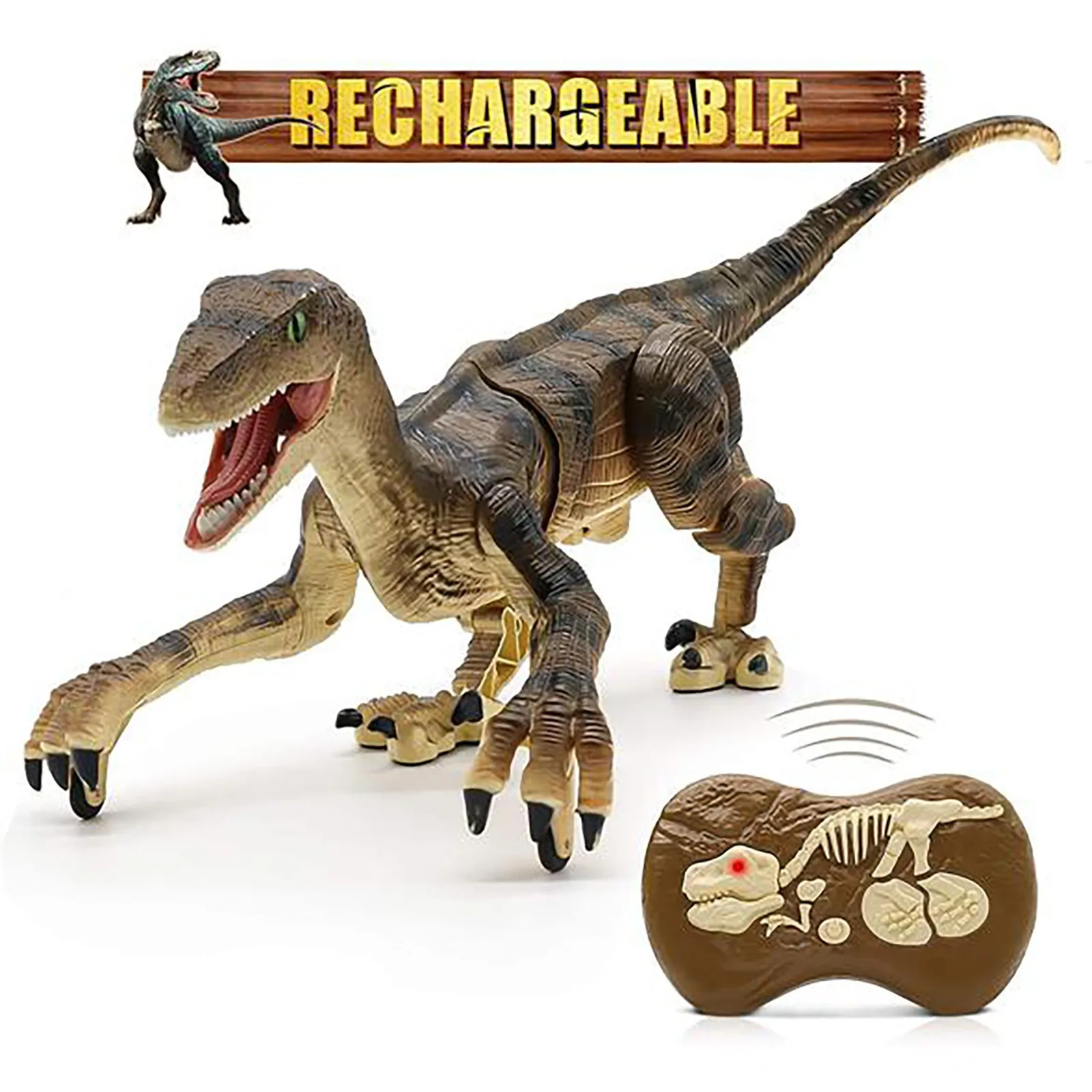 Remote Control Dinosaur Toys Big Walking Robot W/ Led Light &amp Roaring 2.4Ghz Simulation RC Gifts For Kids Boys | Игрушки и хобби