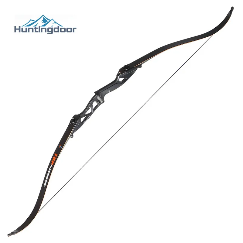 Hunting Bow & Arrow Set 30-50lbs Archery Recurve Bow 56'' Metal Riser Black Training Takedown Bow 31'' Carbon Arrow Shooting
