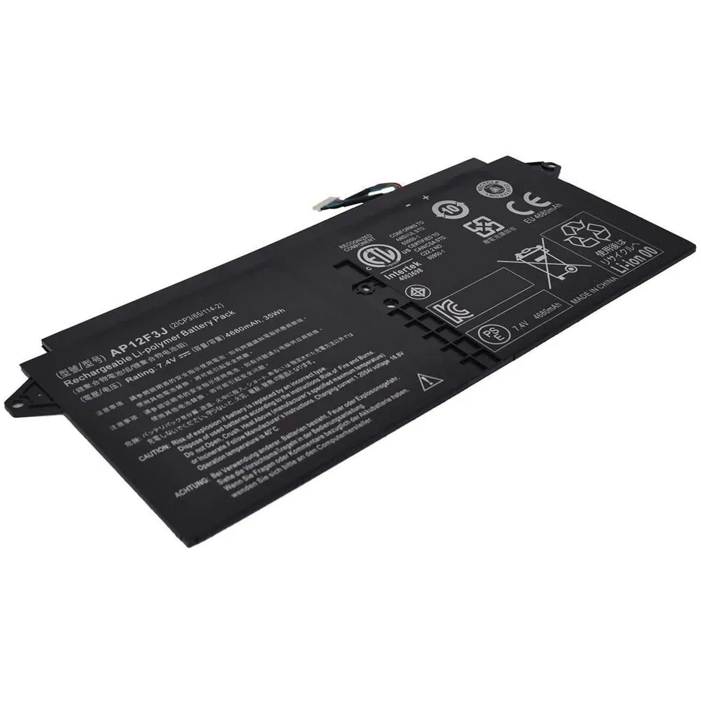 Bateria do Portátil Apto para Acer Aspire 13.3-polegada s7 S7391 Tela Sensível ao Toque Ultrabook 2icp3 65 1142 Ap12f3j 7.4v 35wh Ap12f3j Baterias p/ laptop - Imagem 2