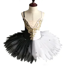 Черный, белый цвет профессиональная балетная пачка ребенок дети платье балерины взрослых блин балетные костюмы-пачки для малышей, платья для девочек