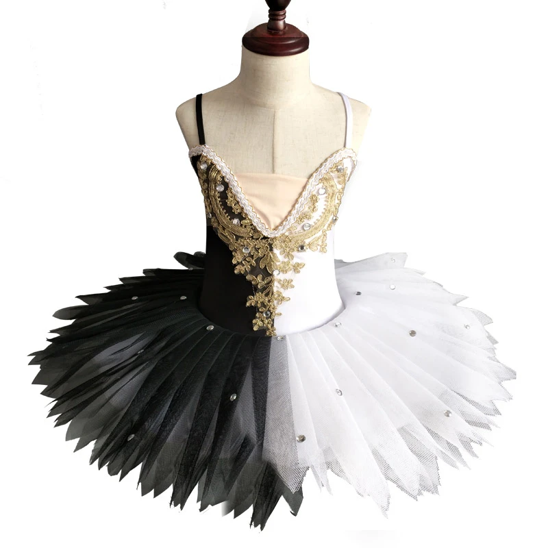 Black White Professional Ballet Child Kids Ballerina Dress Adults Pancake Tutu Ballet Costumes Toddler Girl Dresses|Ballet| - AliExpress