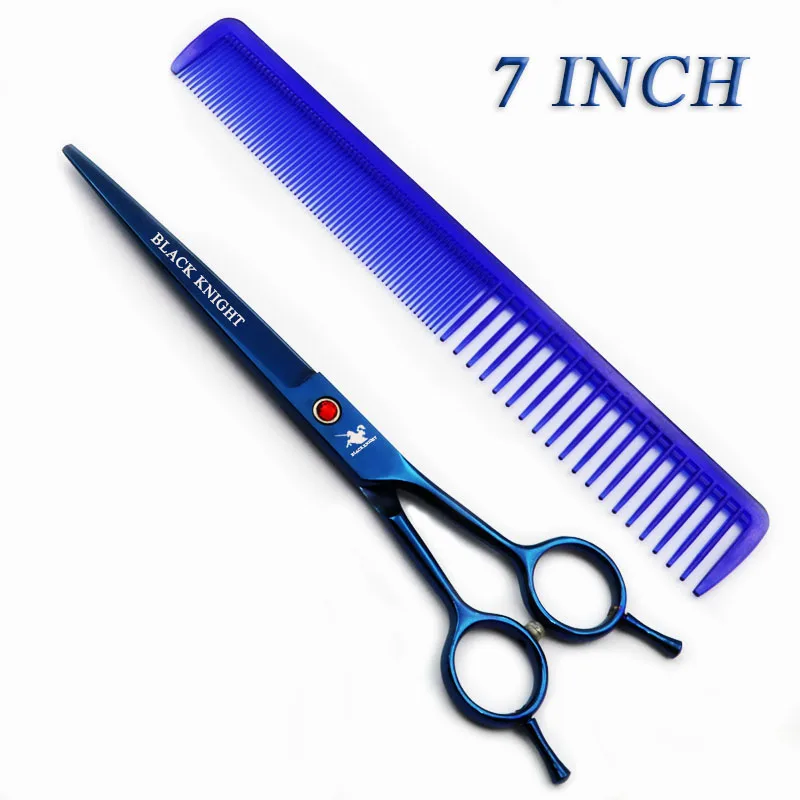 

7 Inch Professional Hairdressing Scissors Hair Cutting Barber Scissors Pet Shears Blue Style with Comb Left/right Hand Universal