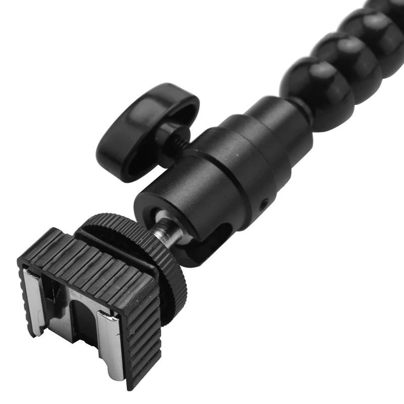Flexible Dual Arm Hot Shoe Flash Bracket Mount Holder for Canon Nikon Pentax Macro Shot Camera Accessories flash holder photography accessory
