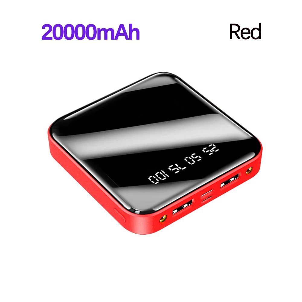 FLOVEME Мобильный Внешний аккумулятор power Bank 20000 мАч портативное зарядное устройство для iPhone 11 XR 8 power bank 10000 мАч для Redmi Poverbank - Цвет: 20000mAh Red