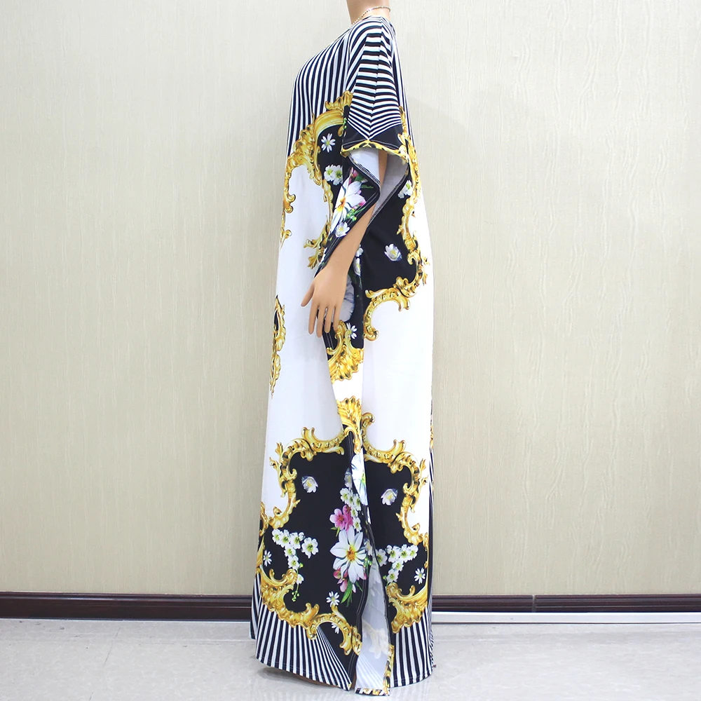 2019 африканские печатные размера плюс повседневные платья для женщин элегантные o-образным вырезом Модные осенние платья для мам