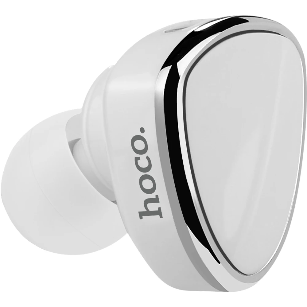 HOCO, Bluetooth гарнитура, мини, портативная, невидимая, беспроводная, Bluetooth 4,2, наушники, Handsfree, стелс, наушники с микрофоном, auriculares - Цвет: Белый