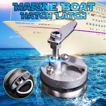 

Audew 61mm Silver Marine Boat Floor Buckle Hatch Latch Flush Turning Lift Handle 316 Stainless Steel NON Locking Marine Hardware