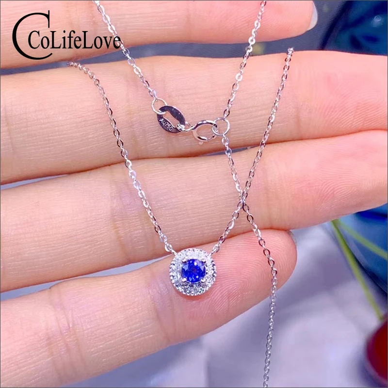 Женское Ожерелье из белого золота 18K 3 мм класс VS ожерелье натуральной