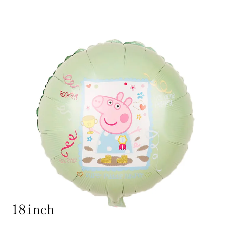 1 шт. фольга Peppa Pig воздушные шары Peppa pig вечерние принадлежности для дня рождения вечерние украшения детские игрушки Peppa Pig