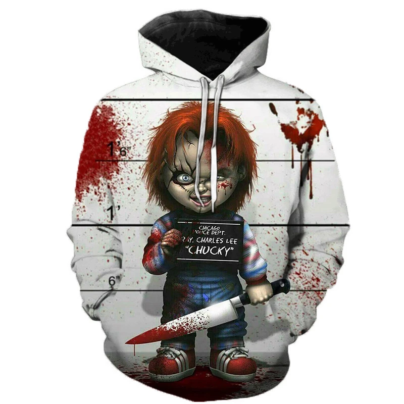 Sudadera con de película de terror para hombre, suéter con estampado 3D de moda, jersey de manga larga de Hop XL, otoño|Sudaderas con capucha y sudaderas| - AliExpress