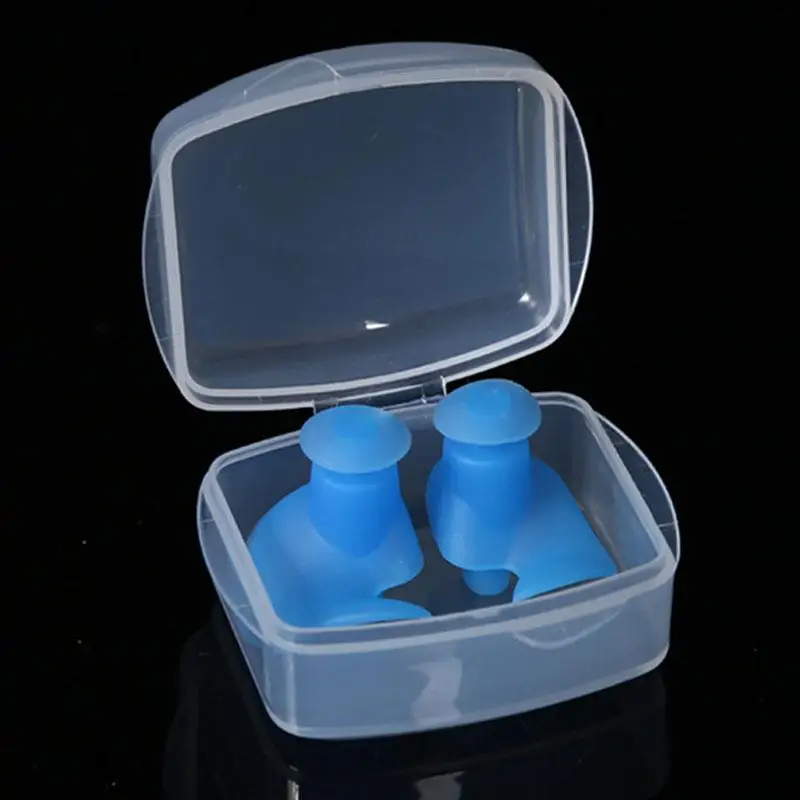 Dragonpad Мягкие силиконовые спиральные затычки для ушей водонепроницаемые затычки для ушей водные виды спорта аксессуары для плавания спальные шумоподавляющие затычки для ушей - Цвет: blue