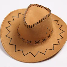 Высокое качество шляпа с широкими полями из искусственного кожаные ковбойские шляпы для мужчин женские зимние сапоги в Западном Голливуд Стиль Детский костюм для вечеринок путешествия ковбойская шляпа AW7587